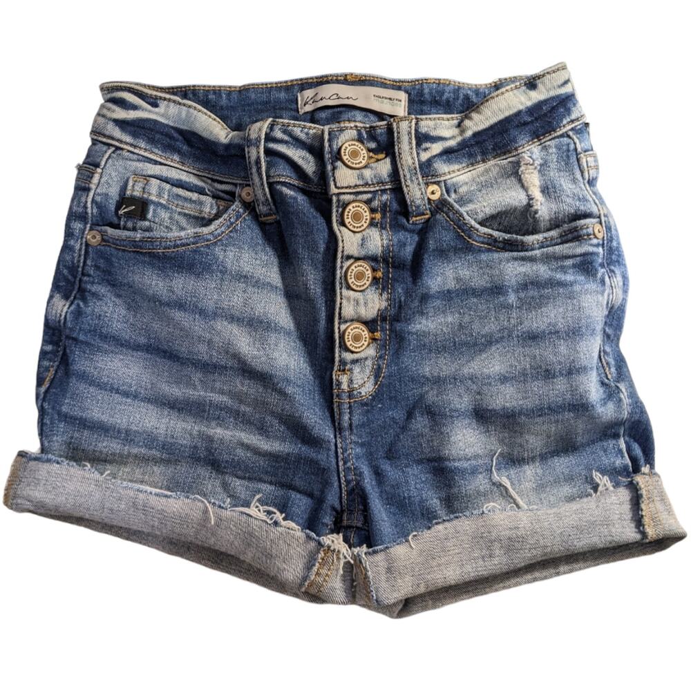 KanCan Maurices Five Button Distressed Shorts Size 23
